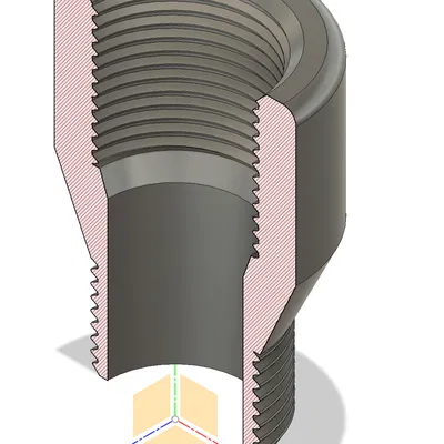 1/2 "NPT nam đến 3/4" NPT nữ