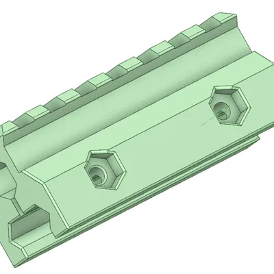 Riser Picatinny 22mm 7 Khe