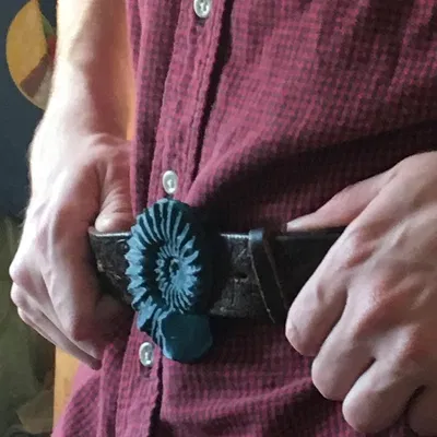 Khóa Dây Nịt Hình Hóa Thạch Cổ Đại (Ammonite Belt Buckle)