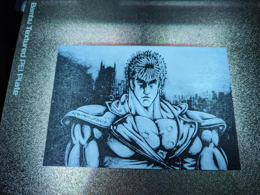 Mô hình Kenshiro HueForge - Image 1