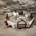 Hàng rào ngựa Playmobil / cổng và hàng rào - Thumbnail 1