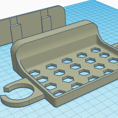Khay Xà Bông + Dao Cạo Có Thể Tháo Rời