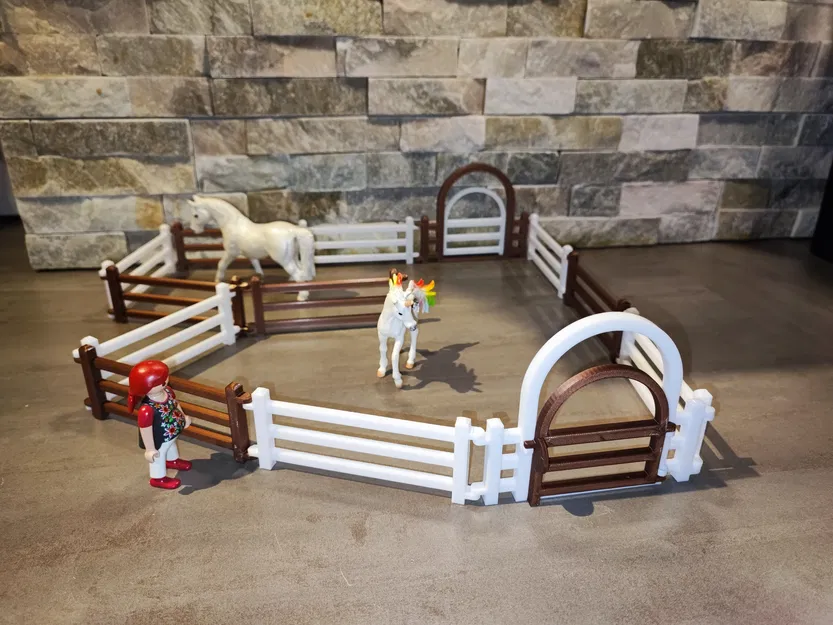 Hàng rào ngựa Playmobil / cổng và hàng rào - Image 6