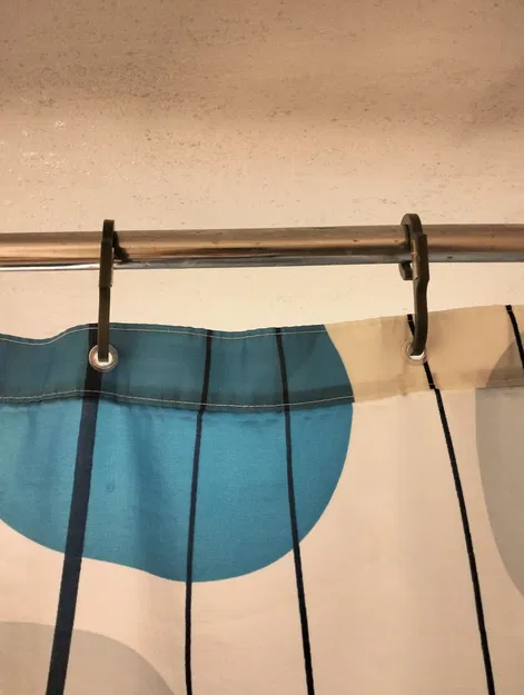 Móc Treo Rèm Cửa Phòng Tắm Nam Châm Tự Gấp - Image 2