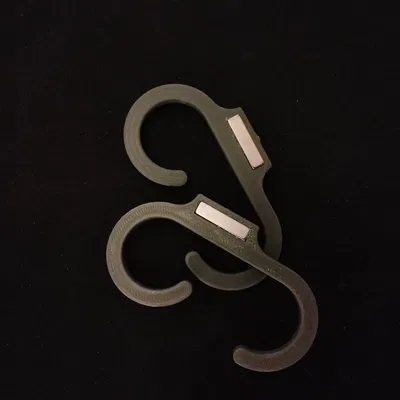 Móc Treo Rèm Cửa Phòng Tắm Nam Châm Tự Gấp