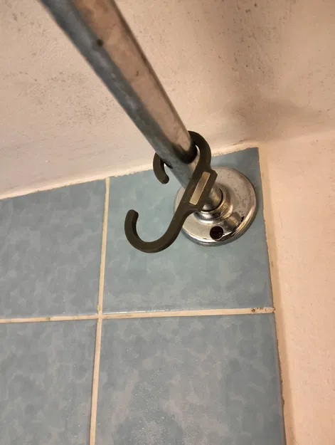 Móc Treo Rèm Cửa Phòng Tắm Nam Châm Tự Gấp - Image 4