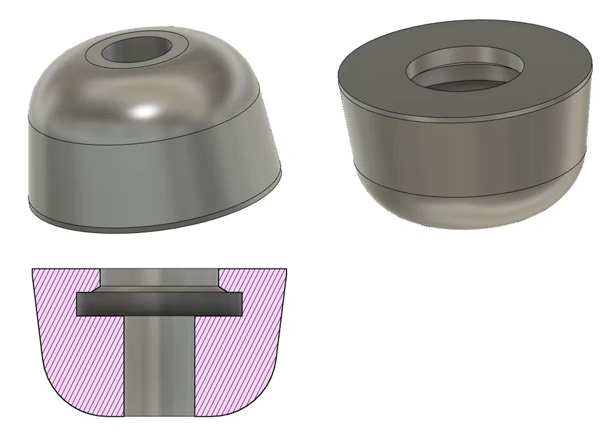 Chặn Cửa Sau Octavia 2 Combi - Mẫu In 3D Thay Thế - Image 1