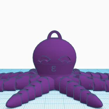Bạch tuộc dễ thương in tại chỗ (mô hình gốc)(làm bằng tinkercad)