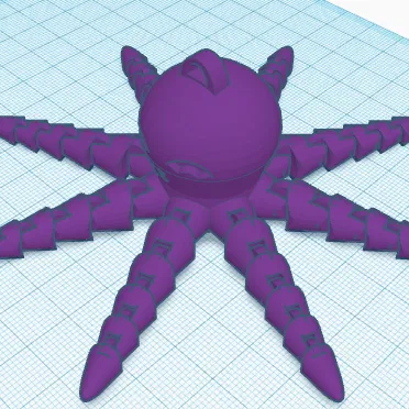 Bạch tuộc dễ thương in tại chỗ (mô hình gốc)(làm bằng tinkercad)