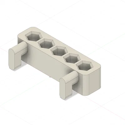 Kệ Đựng 5 Mũi Khoan Lục Giác 1/4 Inch Cho Skadis