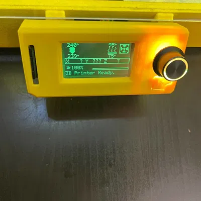 Vỏ Case Màn Hình LCD MKS MINI12864 v3 Có Khe Cắm Thẻ SD Mặt Trước