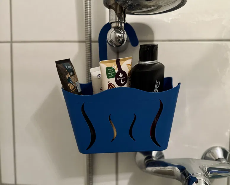 Rổ Treo Tắm/Giỏ Đựng Có Hoa Văn Sóng - Image 1