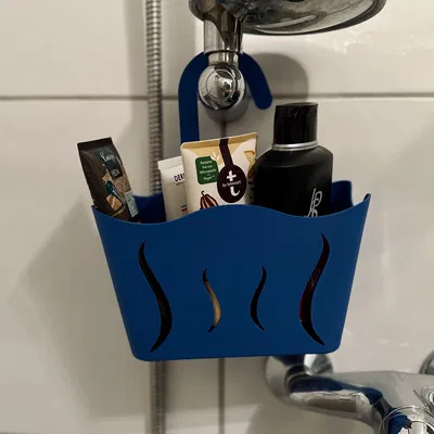 Rổ Treo Tắm/Giỏ Đựng Có Hoa Văn Sóng