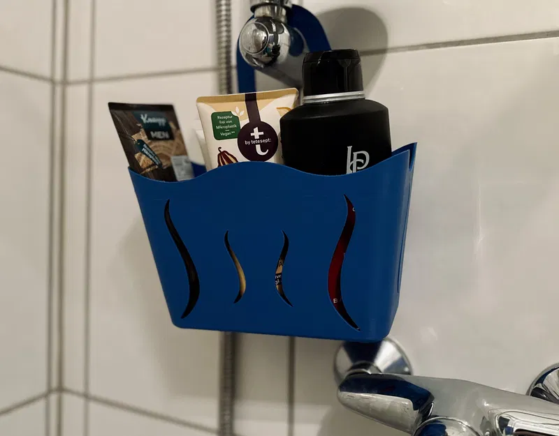 Rổ Treo Tắm/Giỏ Đựng Có Hoa Văn Sóng - Image 2