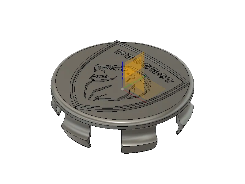 Nắp chụp mâm xe Peugeot 2021 Logo Nhôm - Image 1