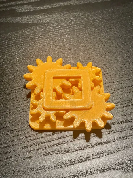 Mô hình đồ chơi bánh răng xoay in liền mạch - Image 1