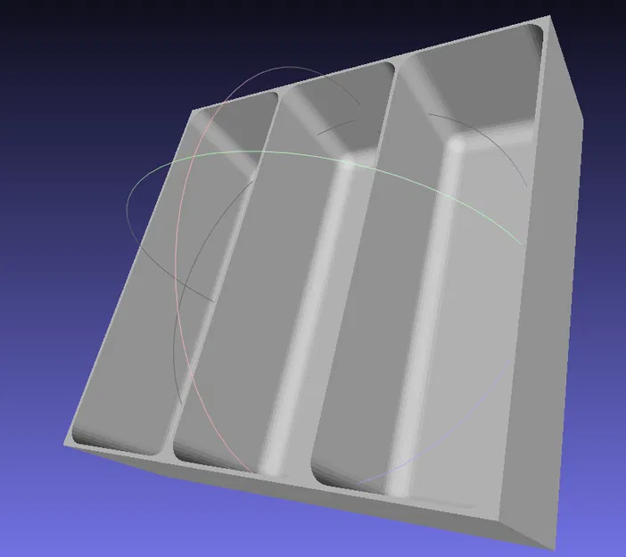 Khay Đựng Dao Nĩa Cho Hộc Tủ 530x365x130mm - Image 2