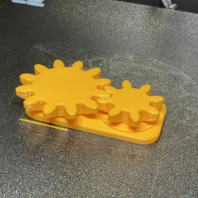 Mô hình đồ chơi bánh răng xoay in liền mạch