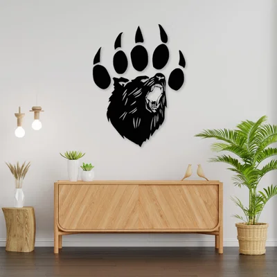 Mô Hình Gấu Trang Trí Tường 3D