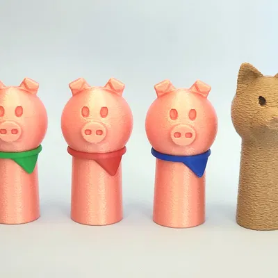 Bộ rối ngón tay Ba Chú Heo Con