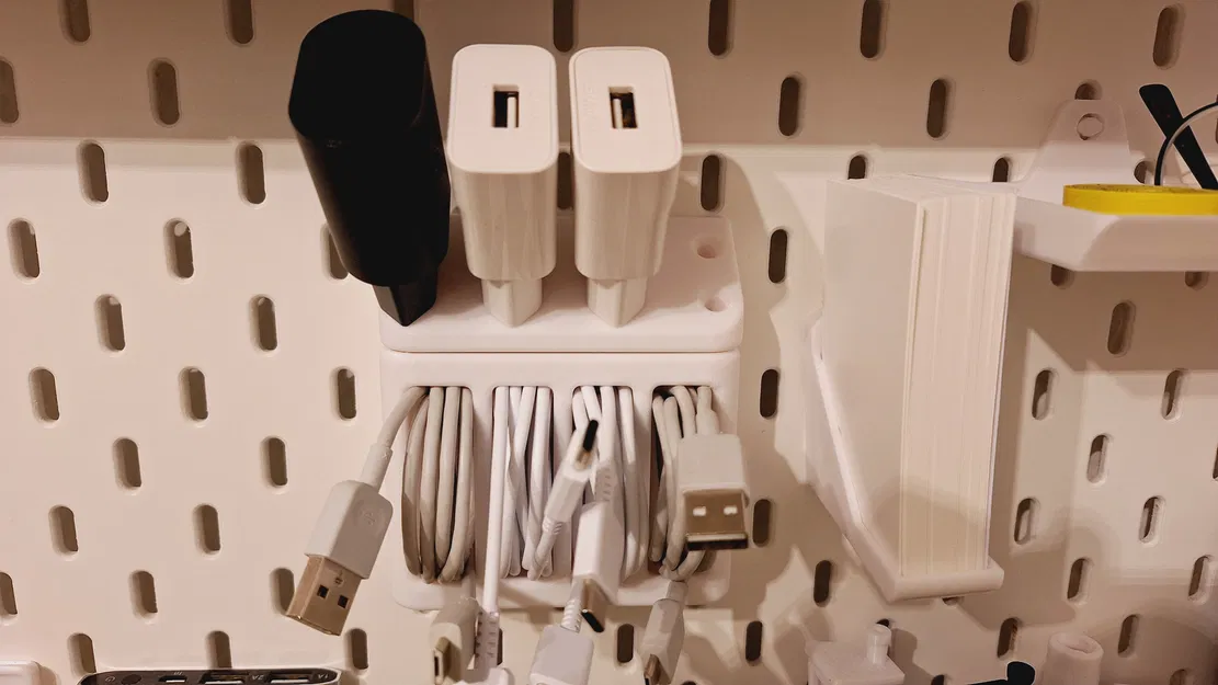 Giá Đỡ Cáp USB Cho Ikea Skadis [4 Cái] - Image 2