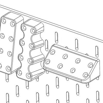 Giá đỡ Skadis [4x Sạc USB] - Phiên bản Type-A cập nhật