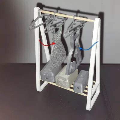 Móc treo váy mini - hình bóng váy có đế