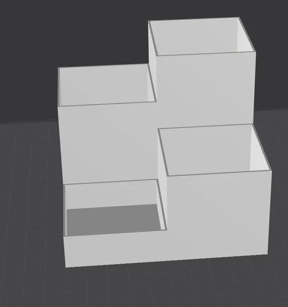 Hộp Đựng Bút 4 Ngăn Đế 10x10cm - Image 1