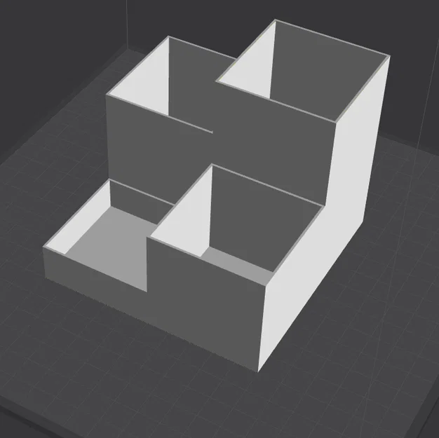 Hộp Đựng Bút 4 Ngăn Đế 10x10cm - Image 2