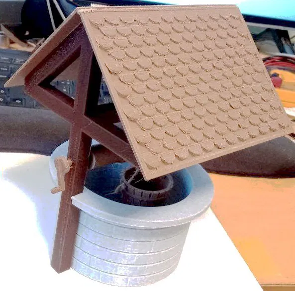 Mô hình giếng kéo tỉ lệ 1:100 có mái che - Image 3