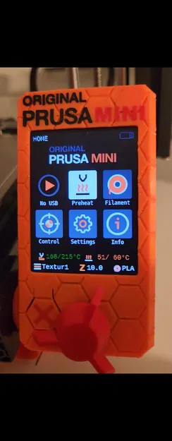 Vỏ Che Màn Hình Tổ Ong Prusa Mini - Bản Remix Đa Màu - Image 1