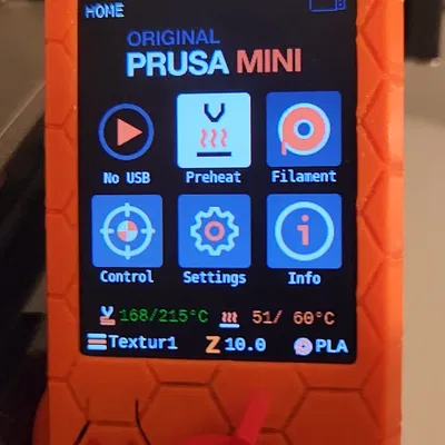 Vỏ Che Màn Hình Tổ Ong Prusa Mini - Bản Remix Đa Màu