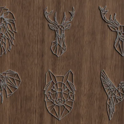 Bộ sưu tập các thiết kế động vật hình học