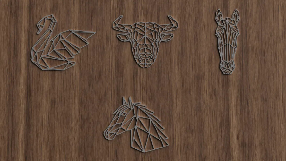 Bộ sưu tập các thiết kế động vật hình học - Image 2