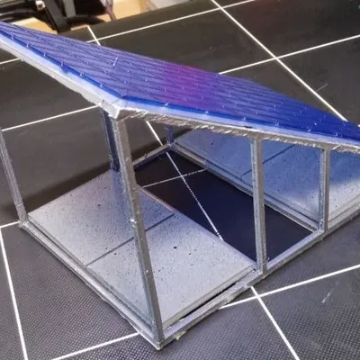 Mô Hình Tấm Pin Năng Lượng Mặt Trời Tỷ Lệ 1:100