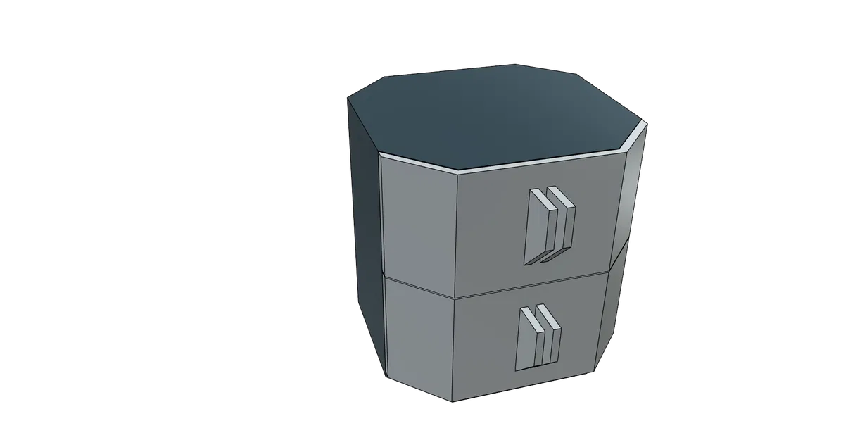 Hộp đựng ngăn kéo để bàn làm việc, văn phòng, trang sức, dễ in, không cần support - Image 2