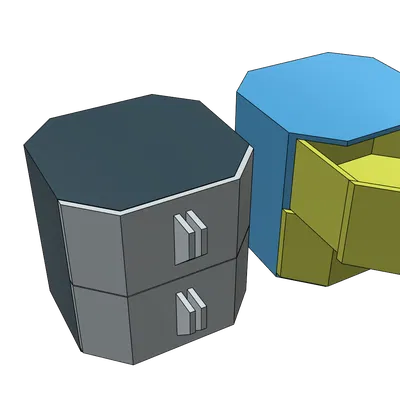 Hộp đựng ngăn kéo để bàn làm việc, văn phòng, trang sức, dễ in, không cần support