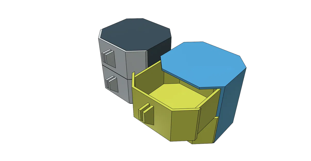 Hộp đựng ngăn kéo để bàn làm việc, văn phòng, trang sức, dễ in, không cần support - Image 6