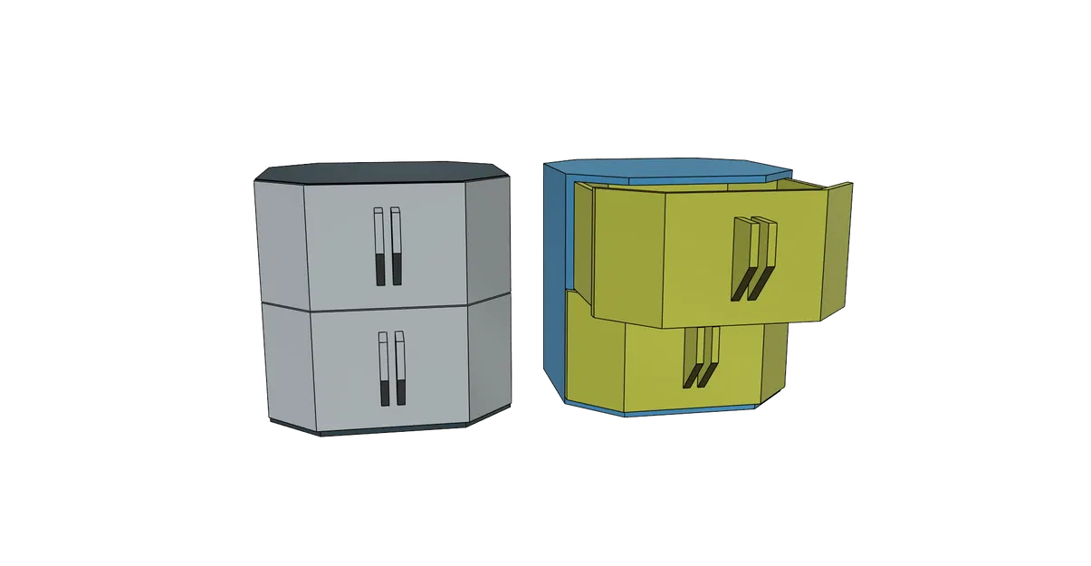 Hộp đựng ngăn kéo để bàn làm việc, văn phòng, trang sức, dễ in, không cần support - Image 9