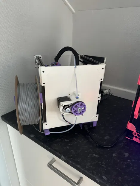 Tấm Lưng Có Đồng Hồ Quả Quýt và Gá Lắp Extruder M4 cho Voron V0.1 - Image 1