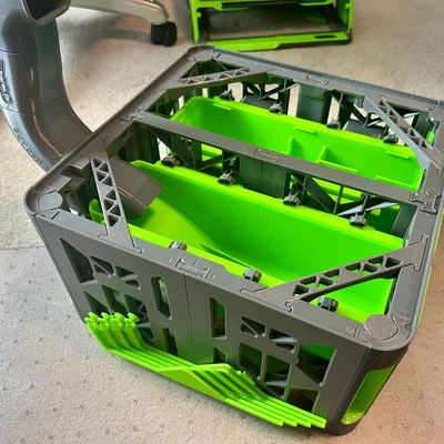 Giá đỡ Bambu Lab X1 / P1 / X1C có ngăn kéo, chỗ giữ khay in, và ngăn đựng rác