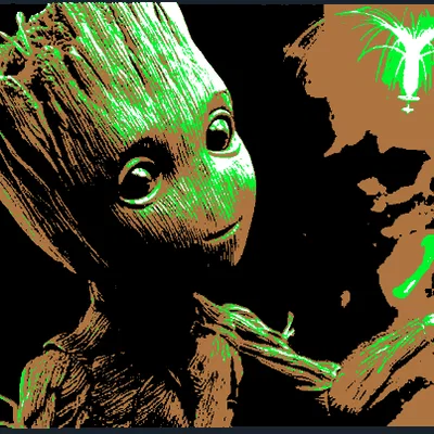 Mô hình Baby Groot Hueforge