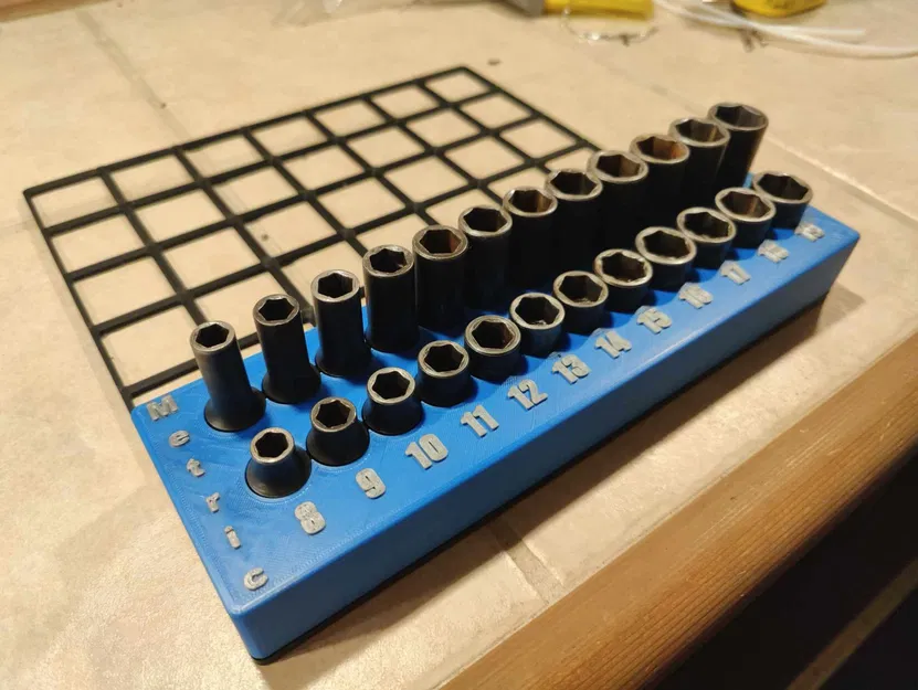 Kệ giữ tuýp Matco ADV Gridfinity. 8mm-19mm - Image 1