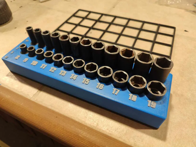 Kệ giữ tuýp Matco ADV Gridfinity. 8mm-19mm - Image 2