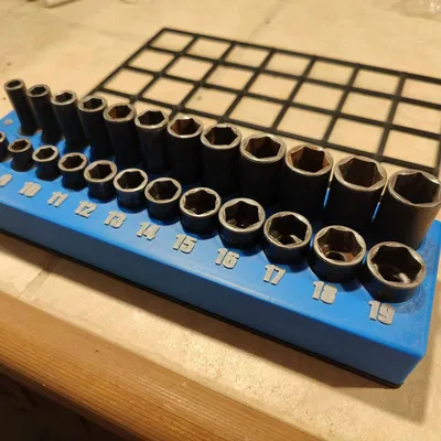 Kệ giữ tuýp Matco ADV Gridfinity. 8mm-19mm