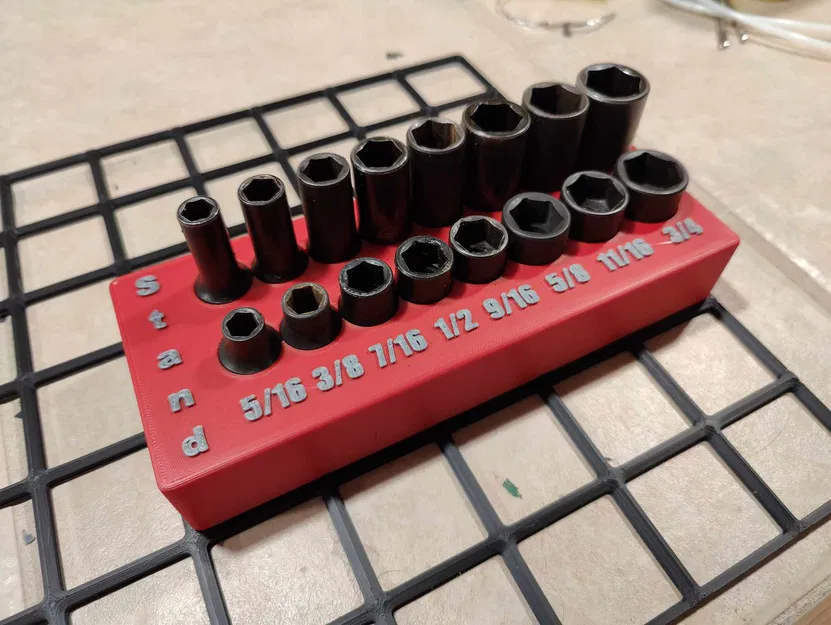 Giá Đỡ Tuýp 5/16-3/4 Cho Matco ADV Chuẩn Gridfinity - Image 2