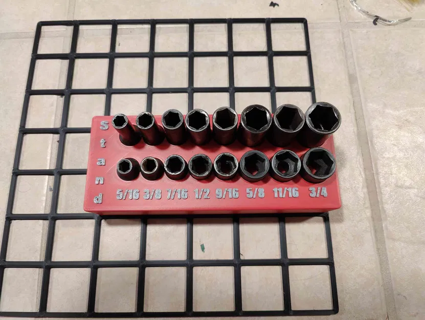 Giá Đỡ Tuýp 5/16-3/4 Cho Matco ADV Chuẩn Gridfinity - Image 3