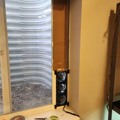 Ống Thoát Khí Quạt PC 120mm Cho Cửa Sổ