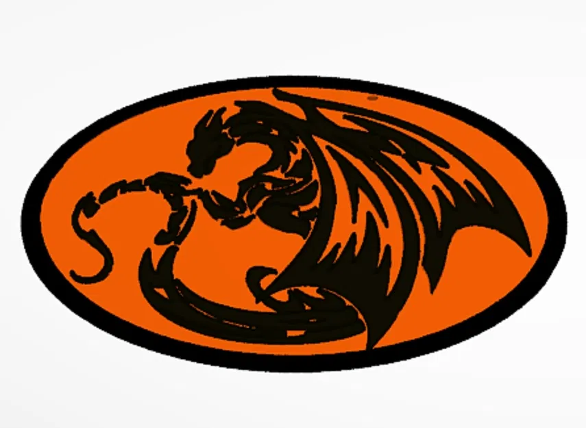 Tranh Rồng Mặt Trăng - Treo Tường - Image 1