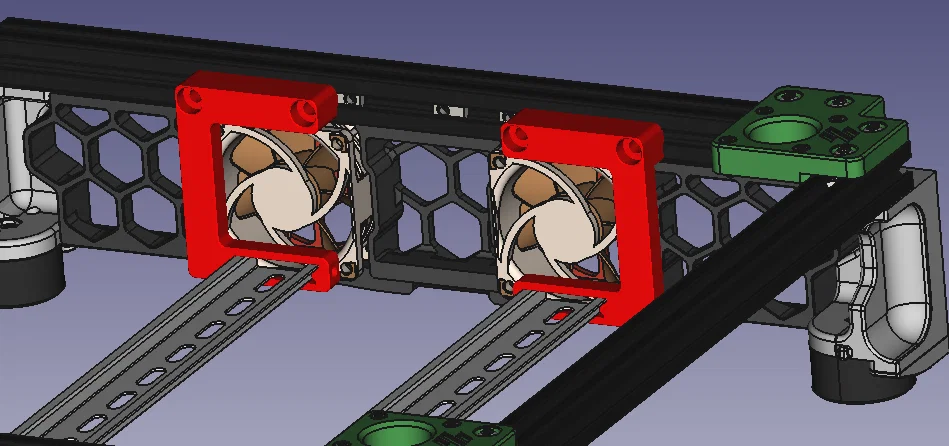 Voron Trident Inverted Electronics DIN-mount cho Quạt Noctua A6 - Image 1